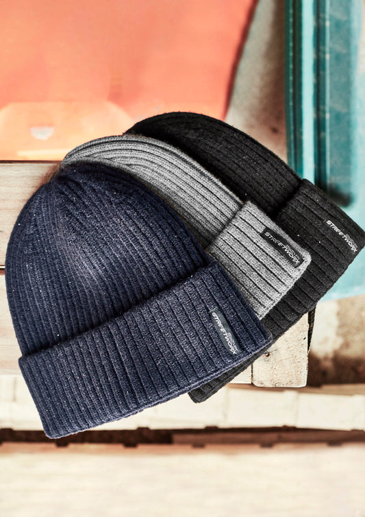 Unisex Streetworx Beanie Black front