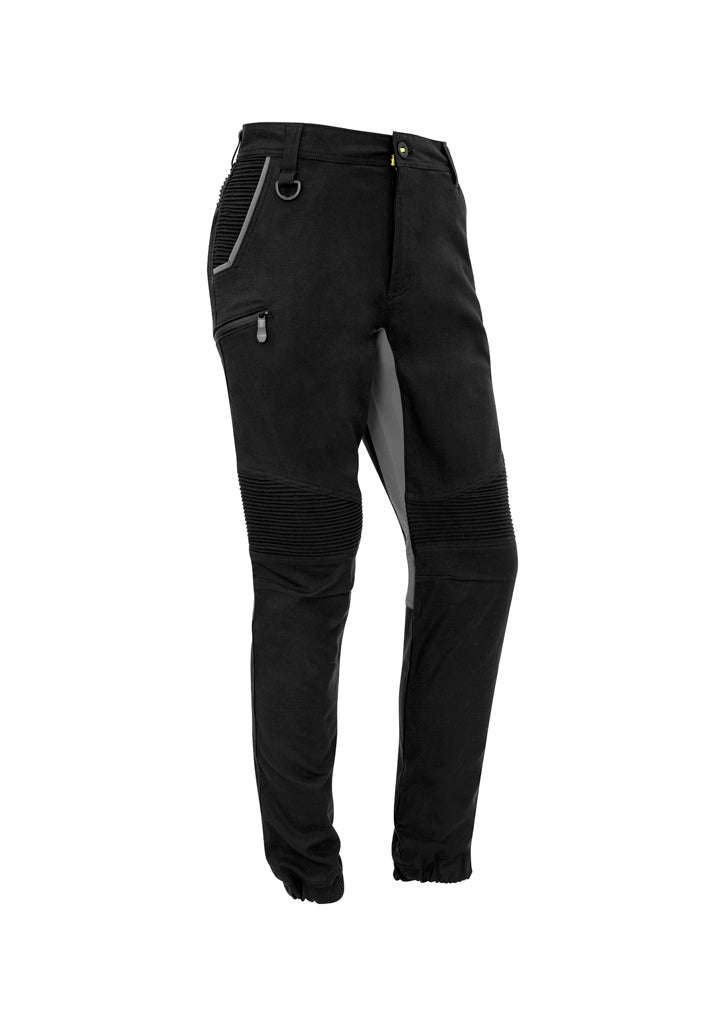 Mens Streetworx Stretch Pant - Cuffed Black front