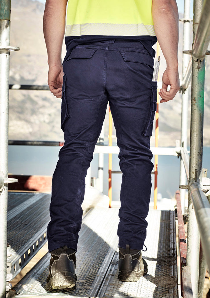 Mens Streetworx Curved Cargo Pant Navy back