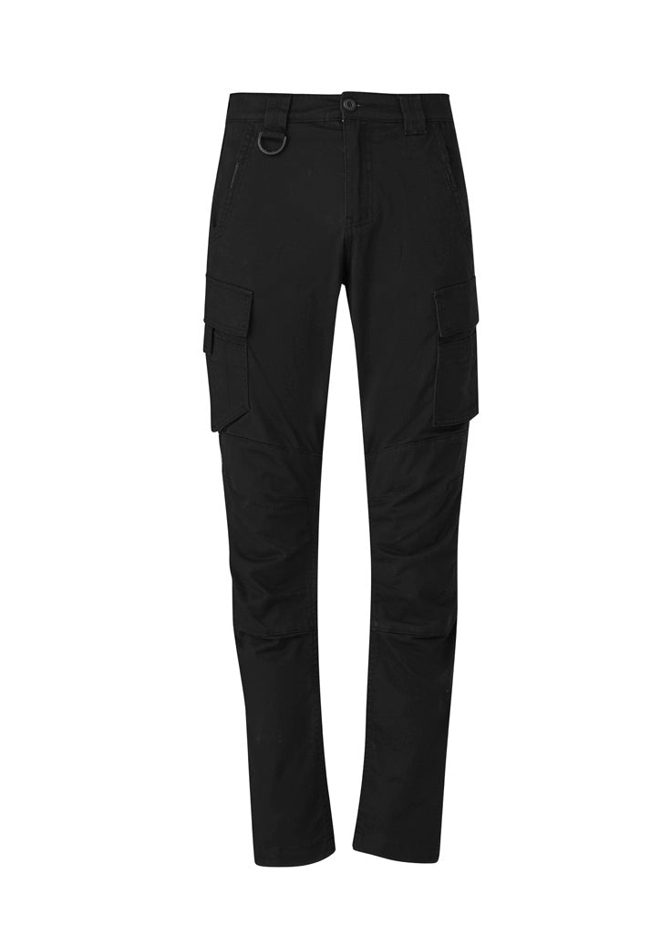 Mens Streetworx Curved Cargo Pant Black front