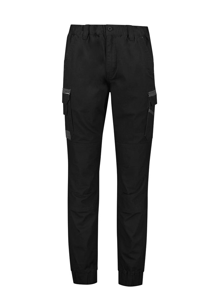 Mens Streetworx Heritage Pant - Cuffed Black front