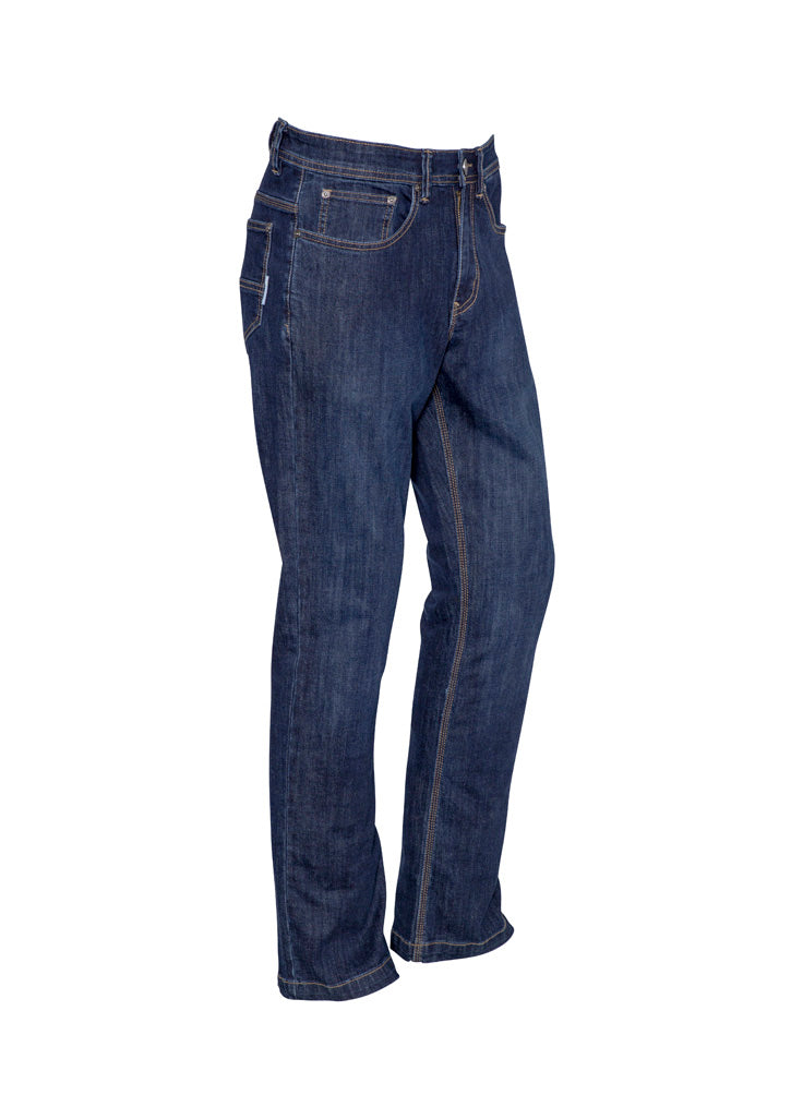 Mens Stretch Denim Work Jean Denim back