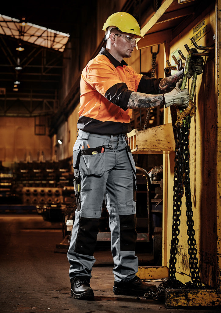 Mens Ultralite Multi-Pocket Pant Charcoal/Black front