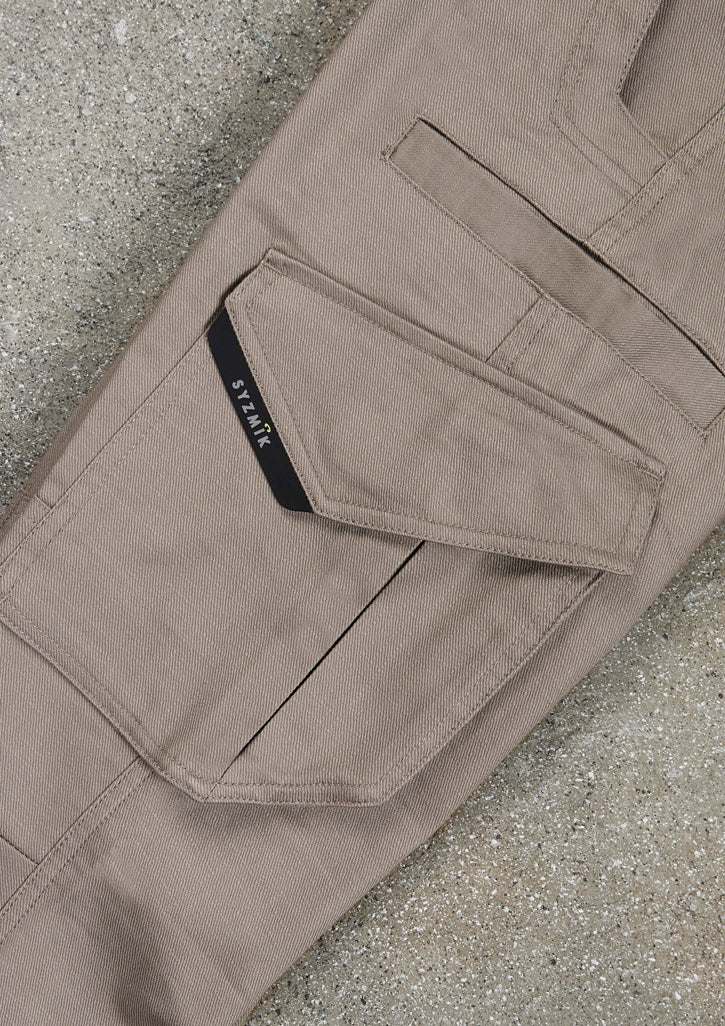 Mens Rugged Cooling Stretch Pant Khaki back