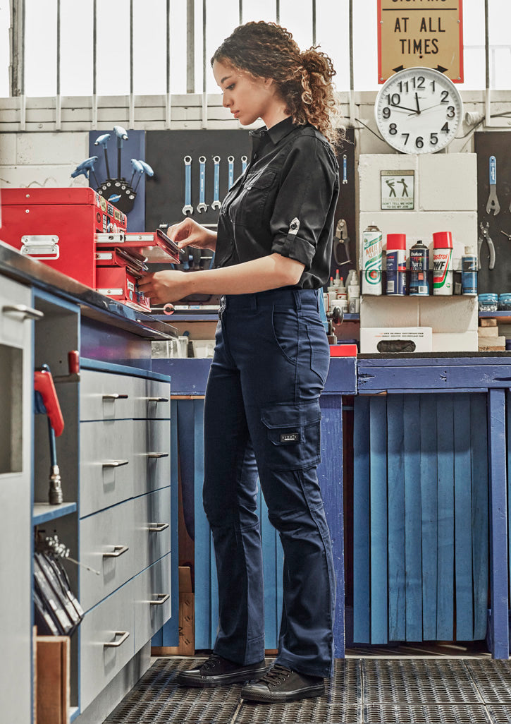 Womens Rugged Cooling Cargo Pant  Navy front