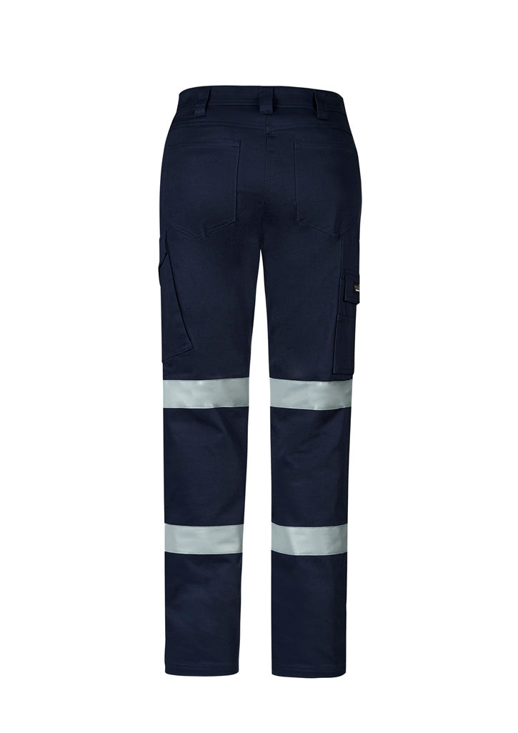 Womens Essential Stretch Taped Cargo Pant Navy back