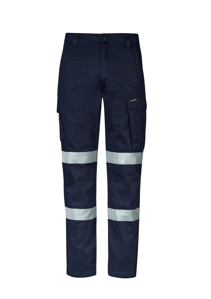 Mens Essential Stretch Taped Cargo Pant Navy back