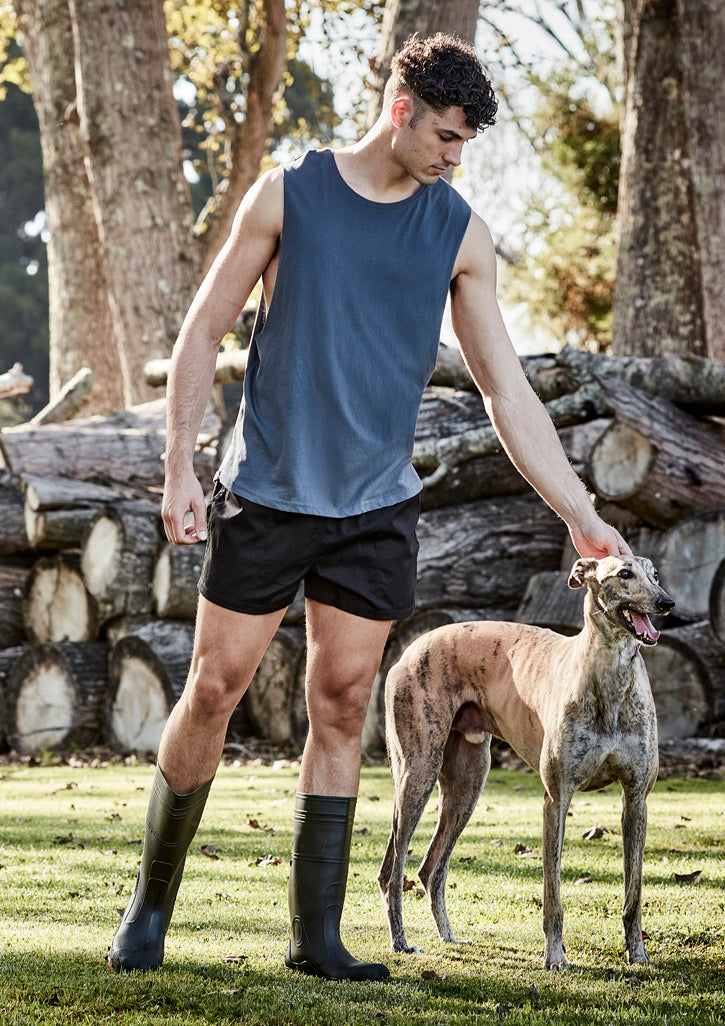 Mens Rugby Short Black front