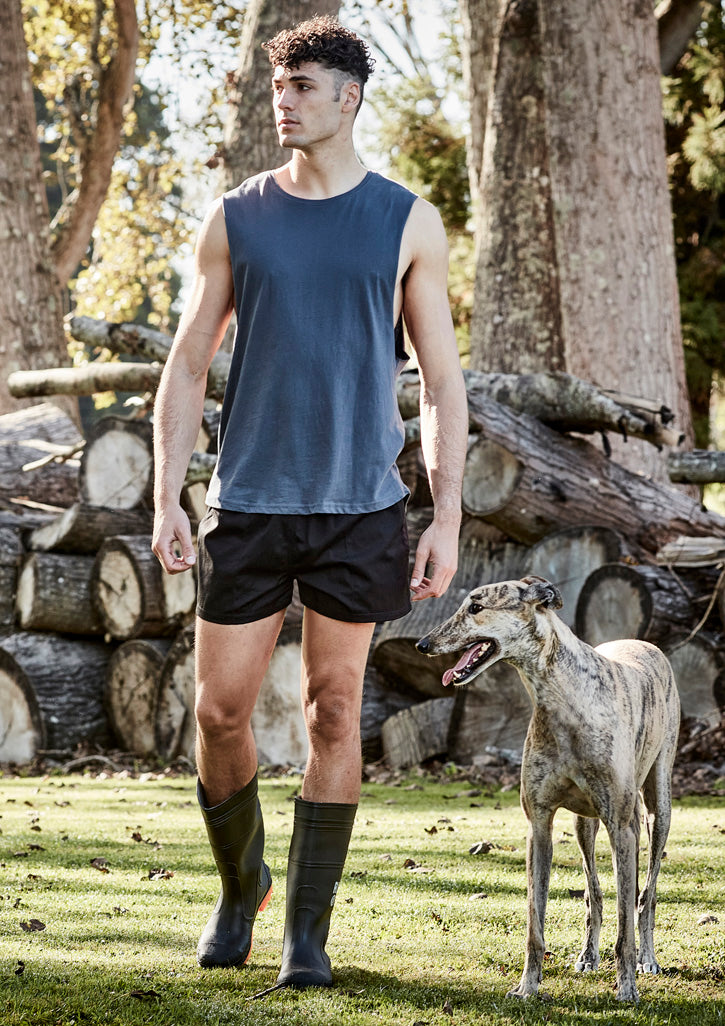 Mens Rugby Short Black back