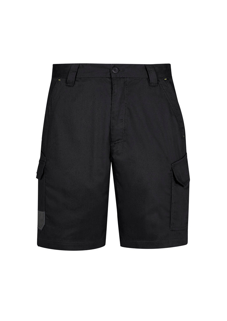 Mens Summer Cargo Short Black front