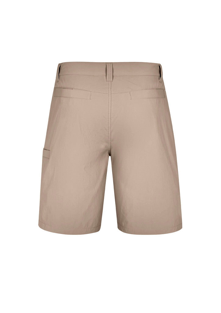 Mens Lightweight Outdoor Short Khaki back