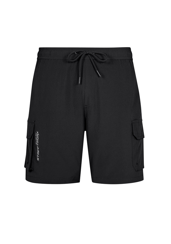 Mens Streetworx Board Short Black back