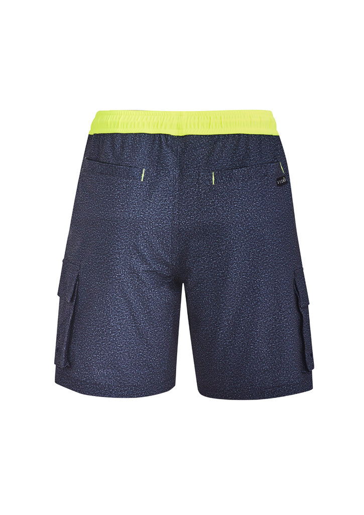 Mens Streetworx Board Short Navy Marle back