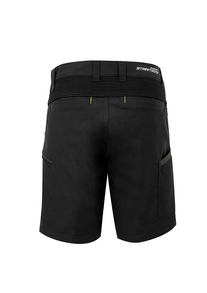 Mens Streetworx Stretch Short Black back
