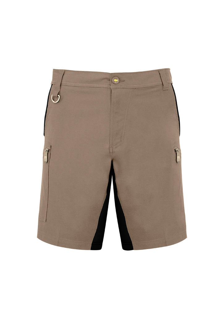 Mens Streetworx Stretch Short Khaki back