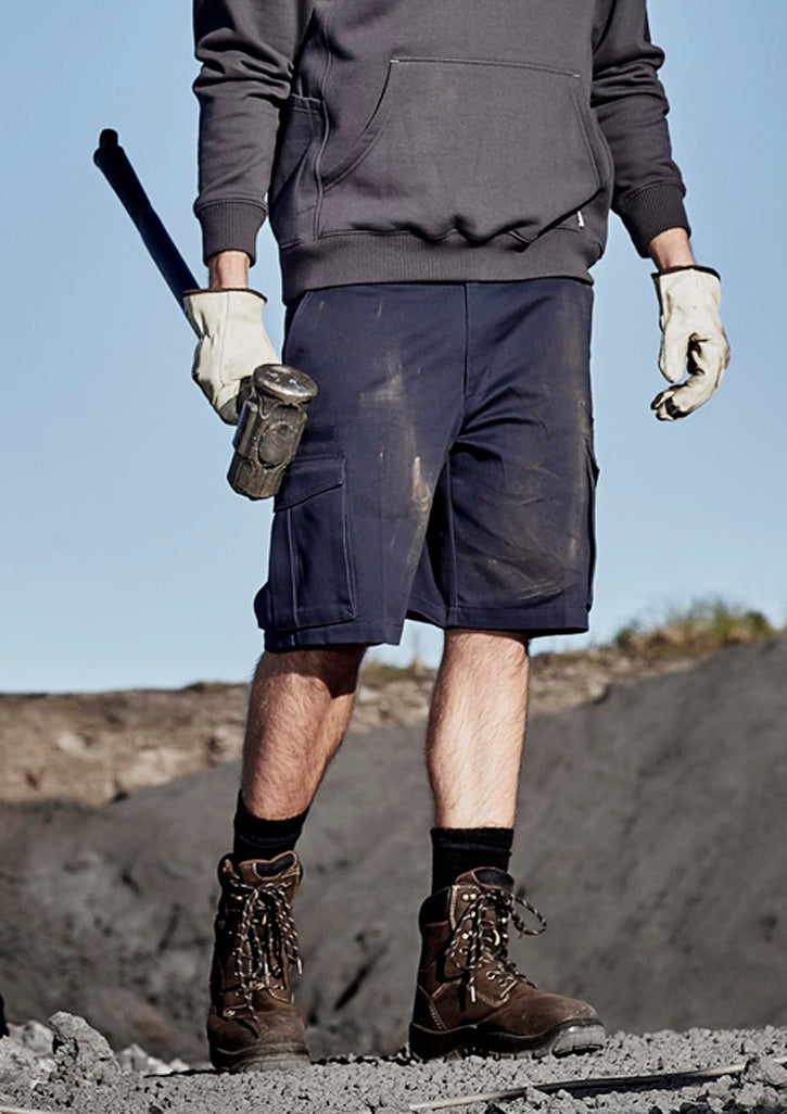 Mens Basic Cargo Short Navy front