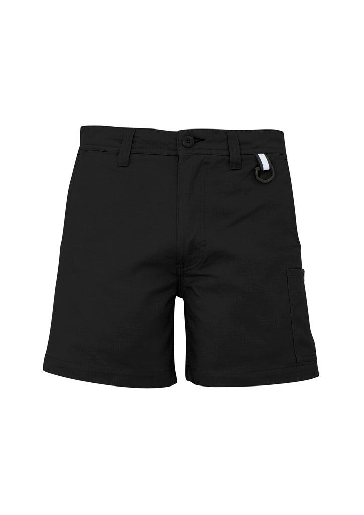 Mens Rugged Cooling Short Short Black front