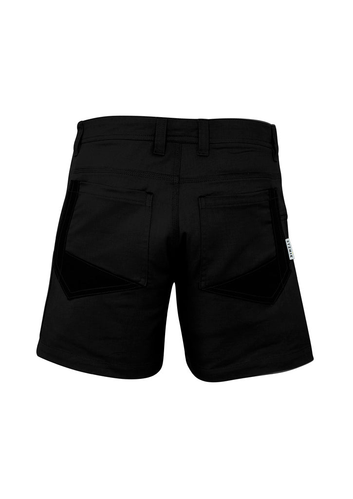 Mens Rugged Cooling Short Short Black back