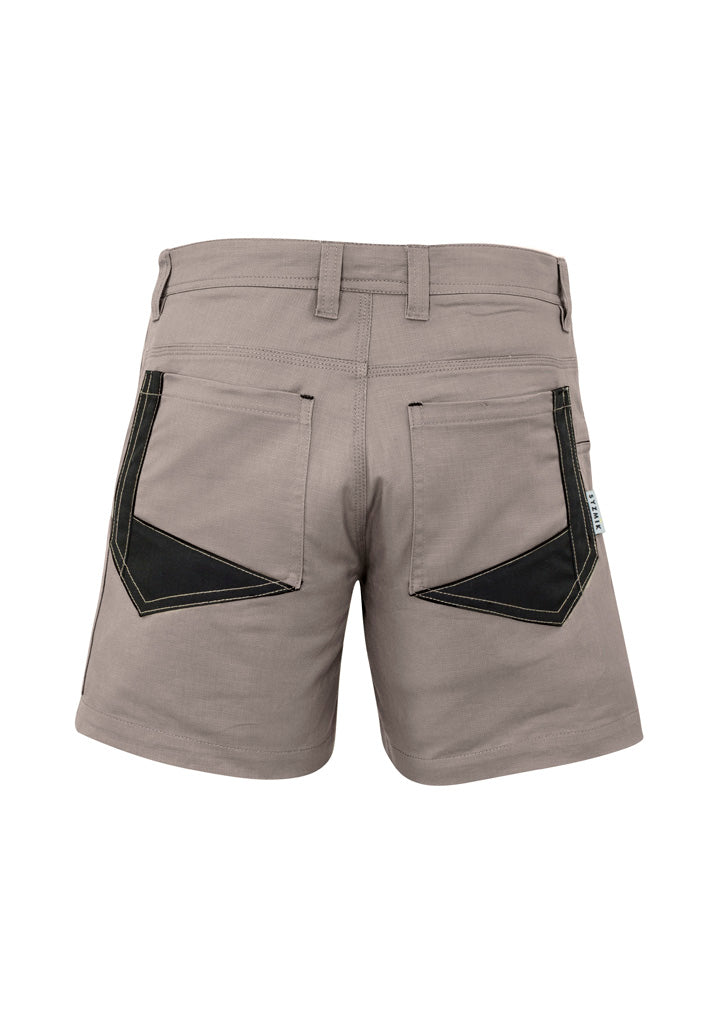 Mens Rugged Cooling Short Short Khaki back