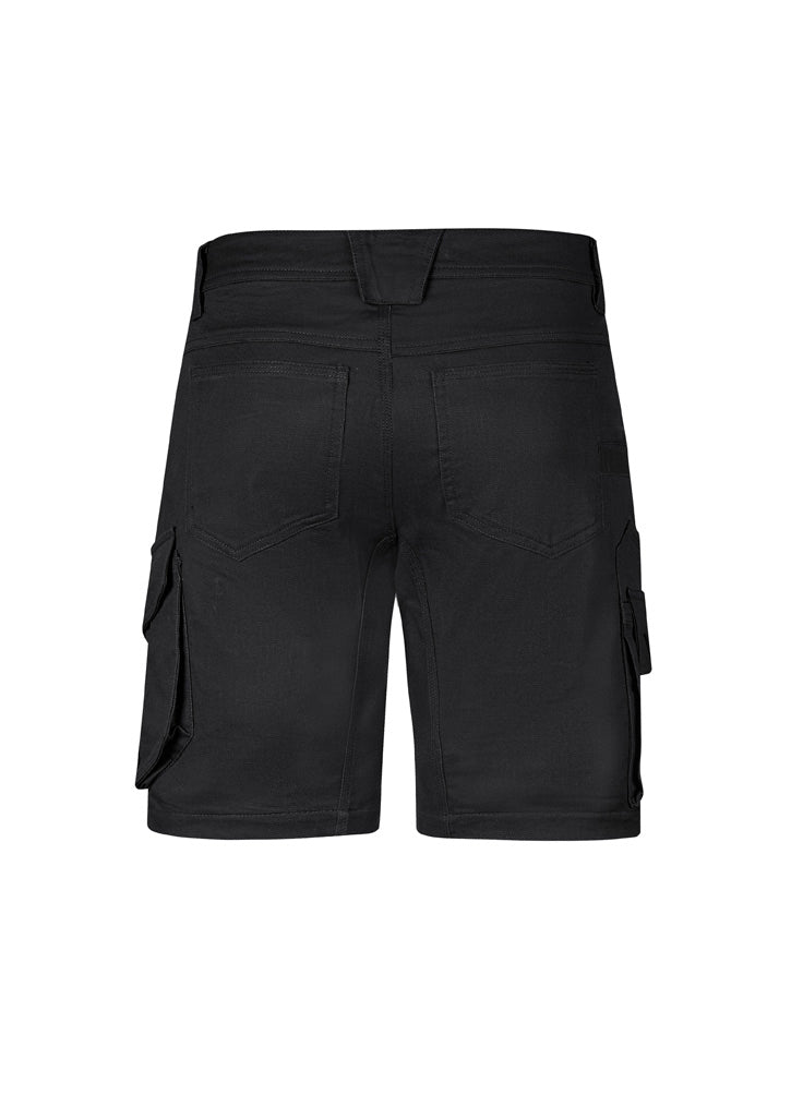 Mens Rugged Cooling Stretch Short Black back