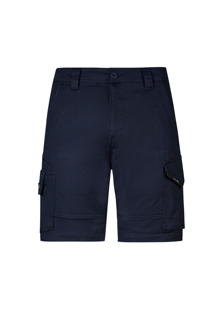 Mens Rugged Cooling Stretch Short Navy front