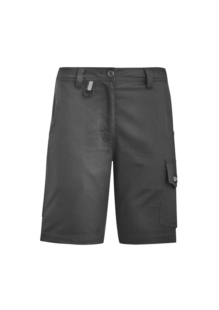 Womens Rugged Cooling Vented Short Charcoal front
