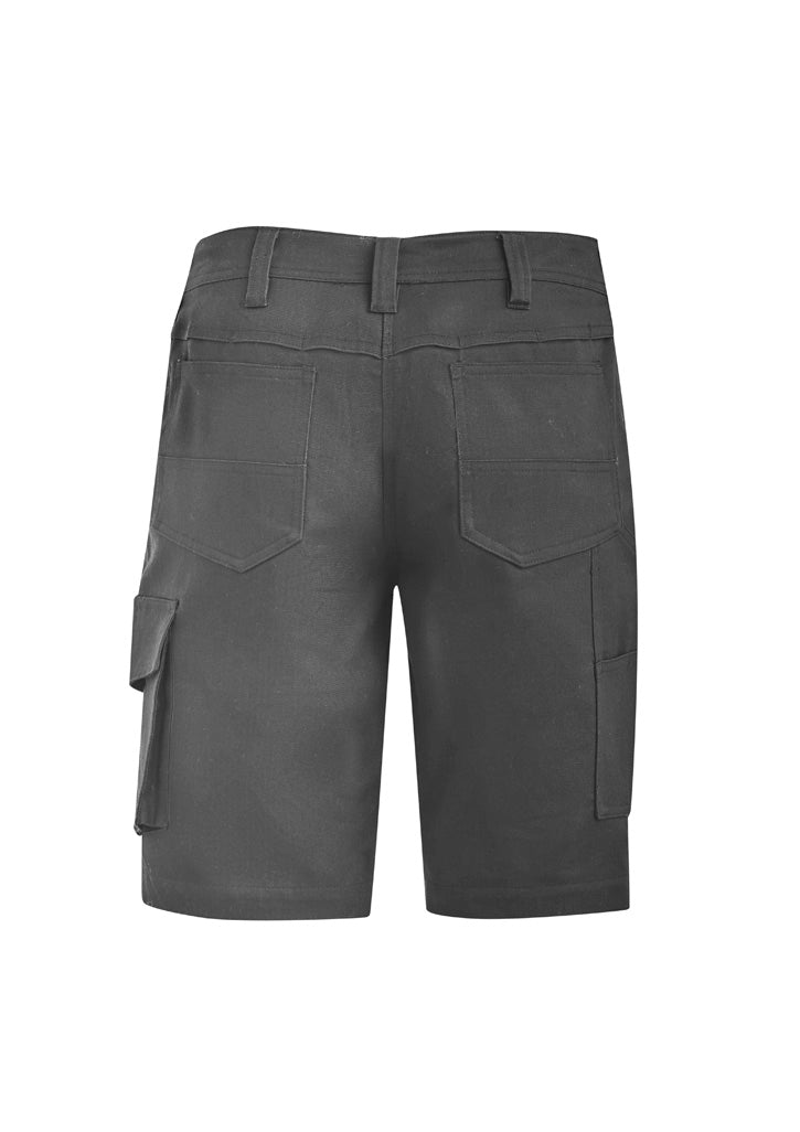 Womens Rugged Cooling Vented Short Charcoal back