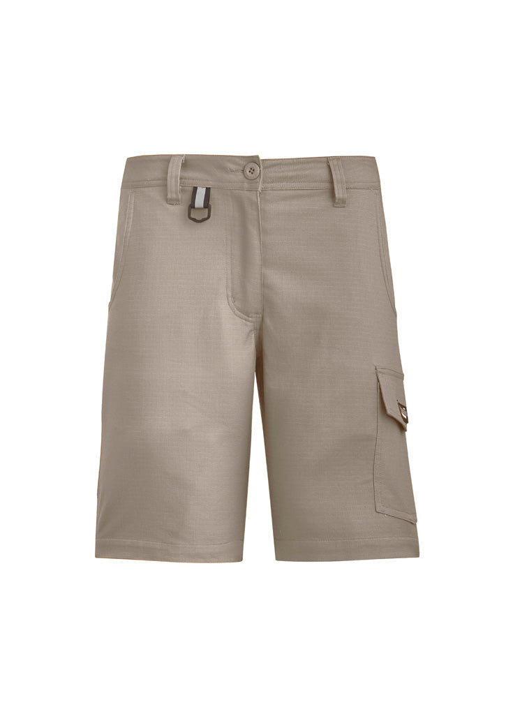 Womens Rugged Cooling Vented Short Khaki front