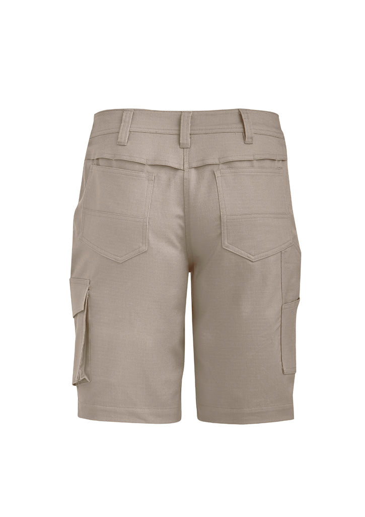 Womens Rugged Cooling Vented Short Khaki back