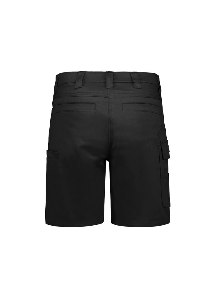 Womens Essential Stretch Cargo Short Black back