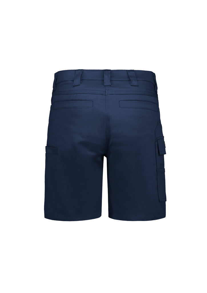 Womens Essential Stretch Cargo Short Navy back