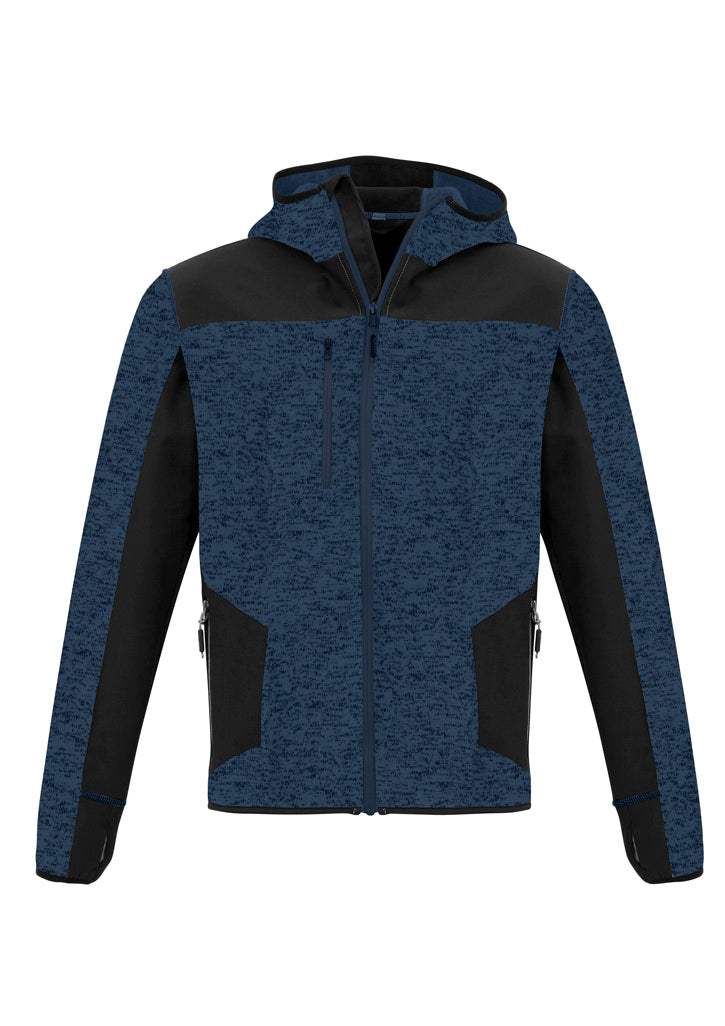 Unisex Streetworx Reinforced Knit Hoodie Navy front