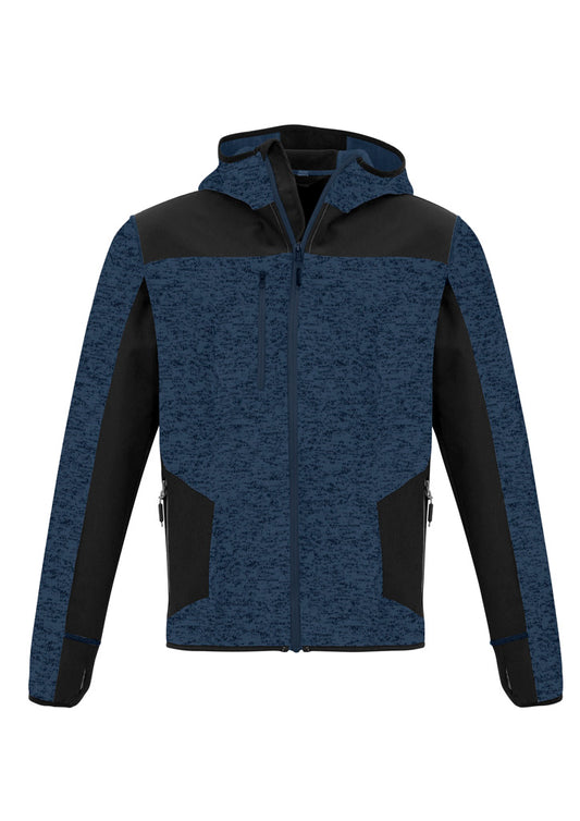 Unisex Streetworx Reinforced Knit Hoodie Navy front