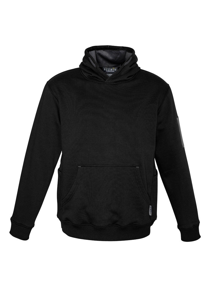 Unisex Multi-Pocket Hoodie Black/Charcoal front