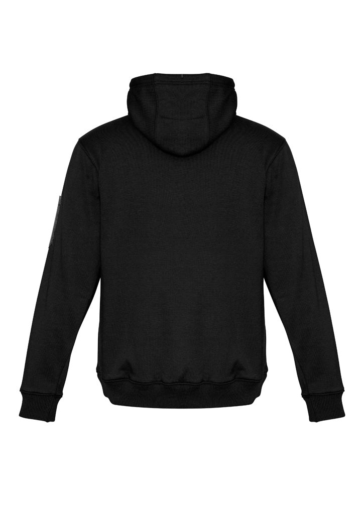 Unisex Multi-Pocket Hoodie Black/Charcoal back