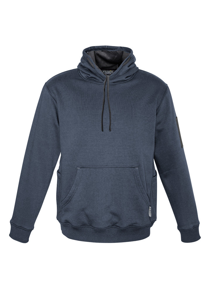 Unisex Multi-Pocket Hoodie Petrol/Charcoal back