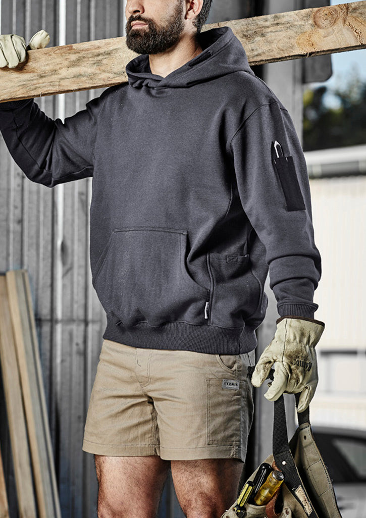 Unisex Multi-Pocket Hoodie Charcoal/Black front