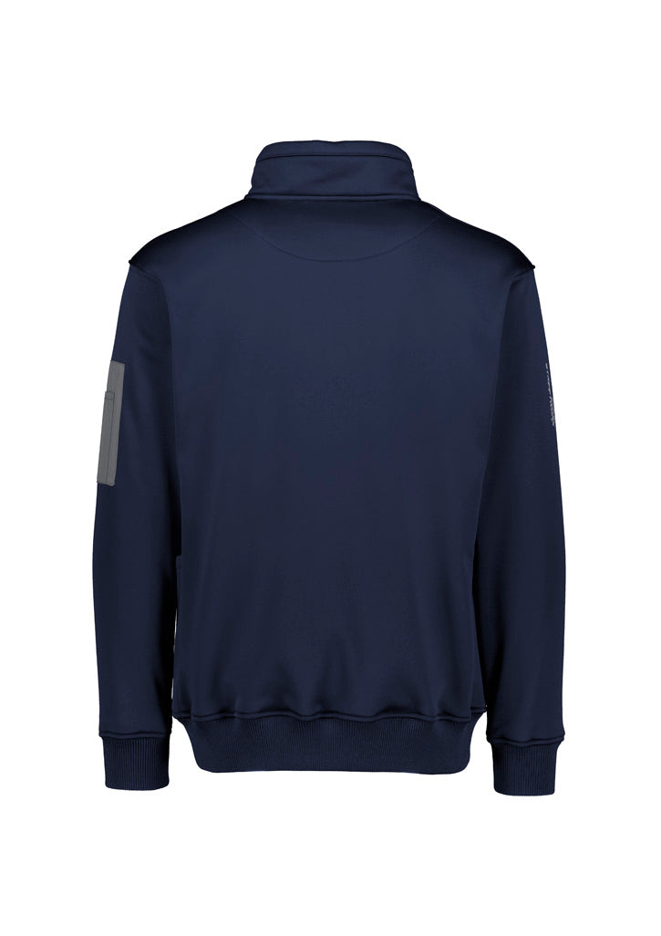 Unisex Streetworx Water Resistant 1/4 Zip Pullover Navy back