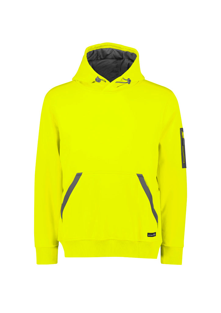 Unisex Water Resistant Hoodie Yellow back