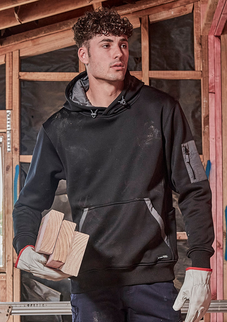 Unisex Water Resistant Hoodie Black front
