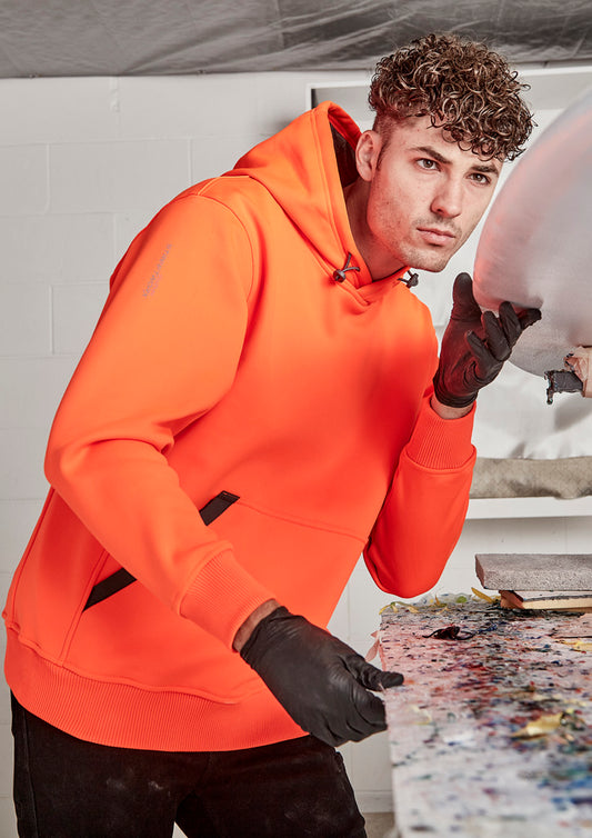 Unisex Water Resistant Hoodie Orange front