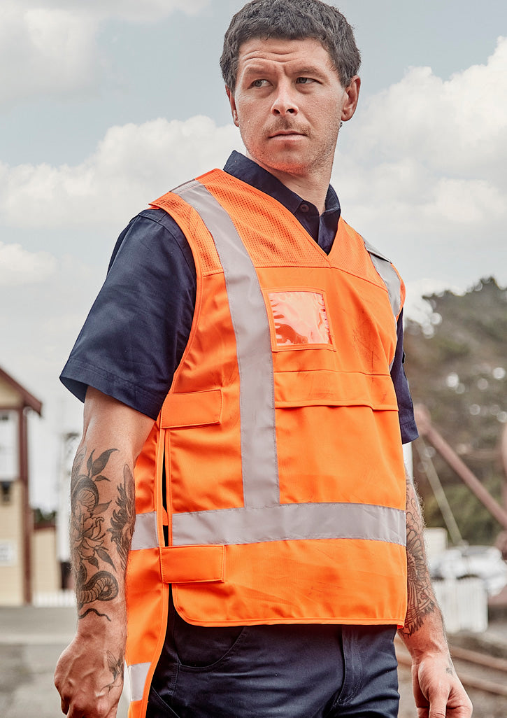 Unisex Hi Vis NSW Rail Vest Orange front