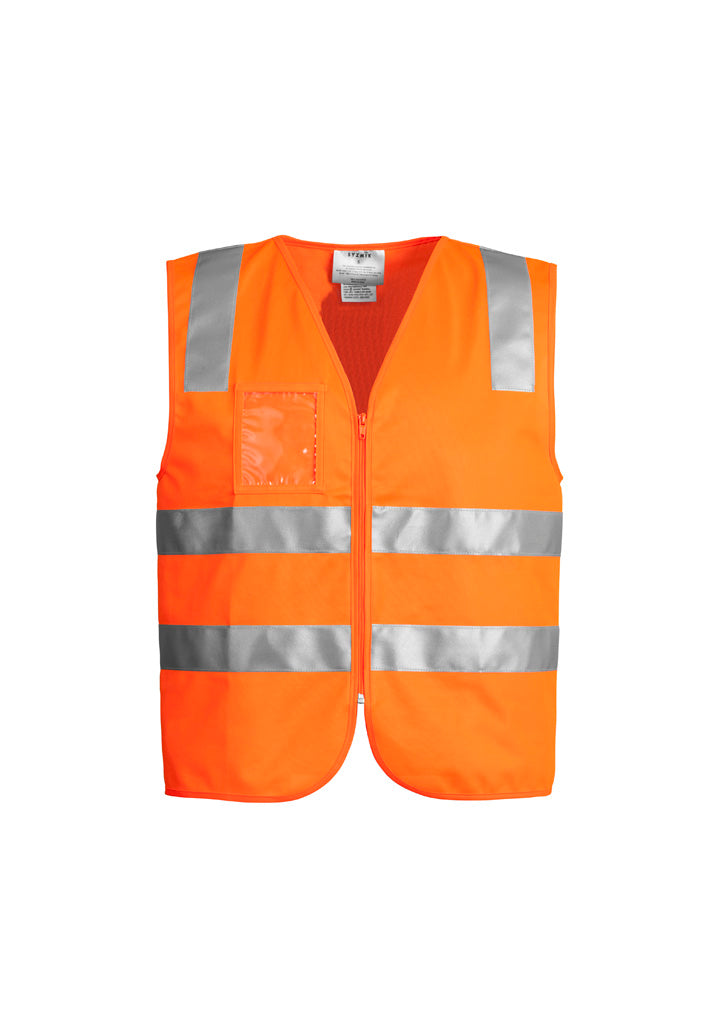 Unisex Hi Vis Zip Vest Orange back