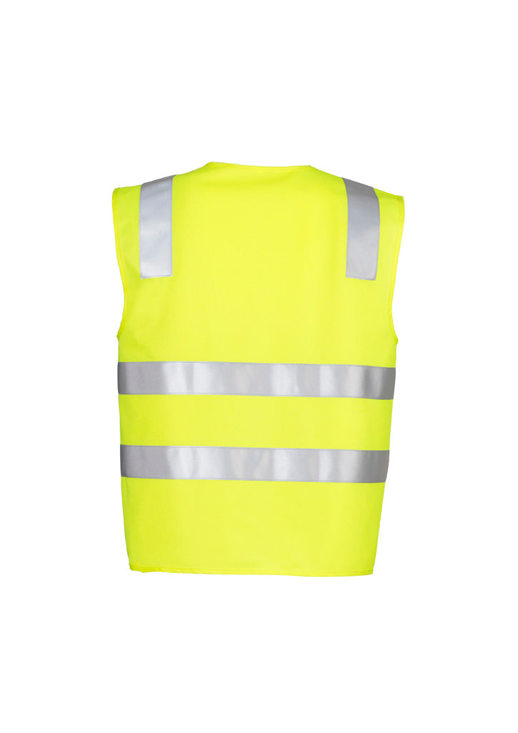 Unisex Hi Vis Basic Vest Yellow back