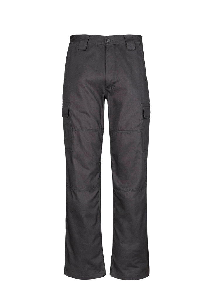 Mens Midweight Drill Cargo Pant (Stout) Charcoal front