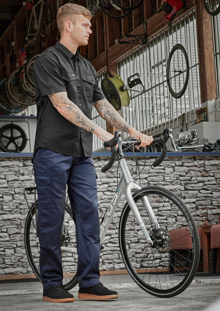 Mens Midweight Drill Cargo Pant (Regular) Navy front