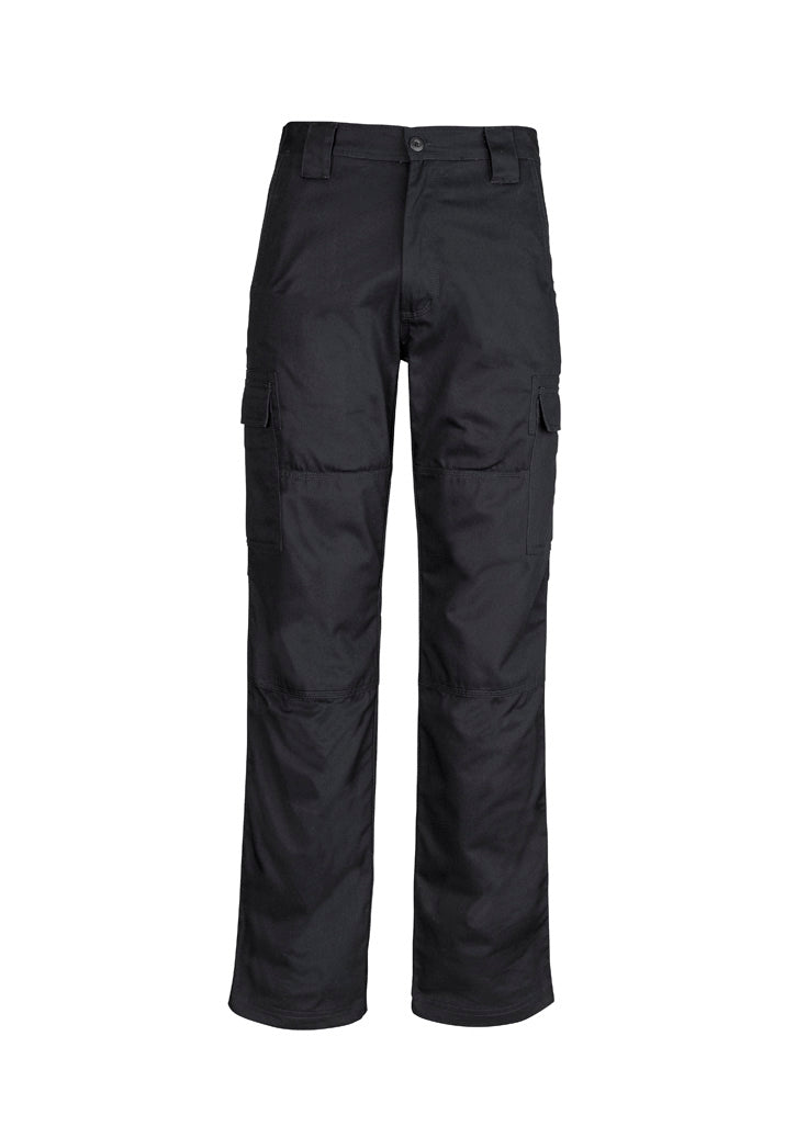 Mens Midweight Drill Cargo Pant (Regular) Black front