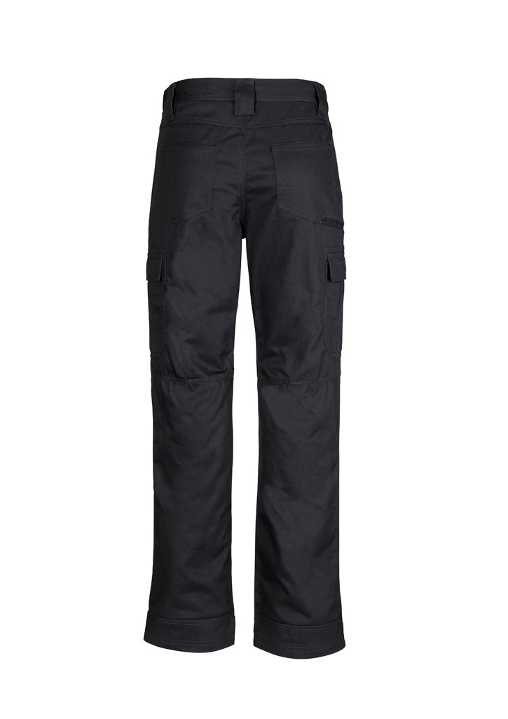 Mens Midweight Drill Cargo Pant (Regular) Black back