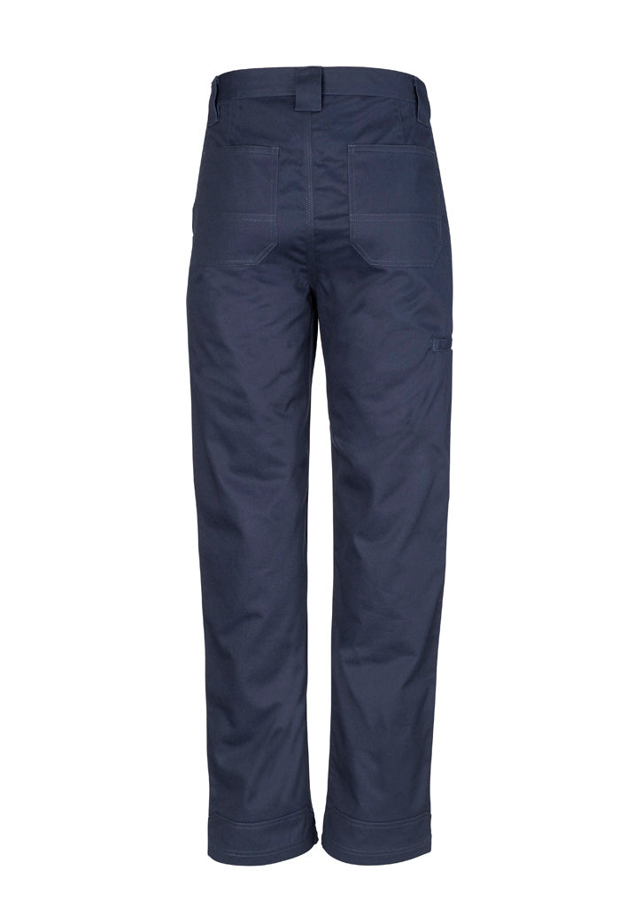 Mens Plain Utility Pant Navy back