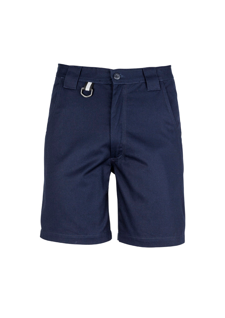 Mens Plain Utility Short Navy front